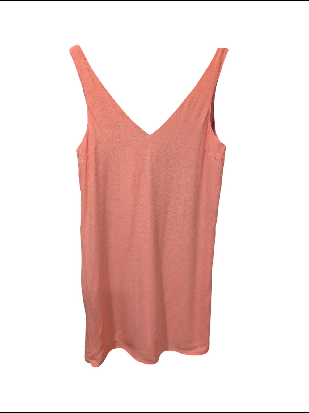 Lulus Coral V-Neck Sleeveless Mini Dress Size L Like New